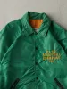 Vintage 80s Green R.A. SR Basketball Champions Nylon Puffer Jacket (M) sold by Rebalance Vintage