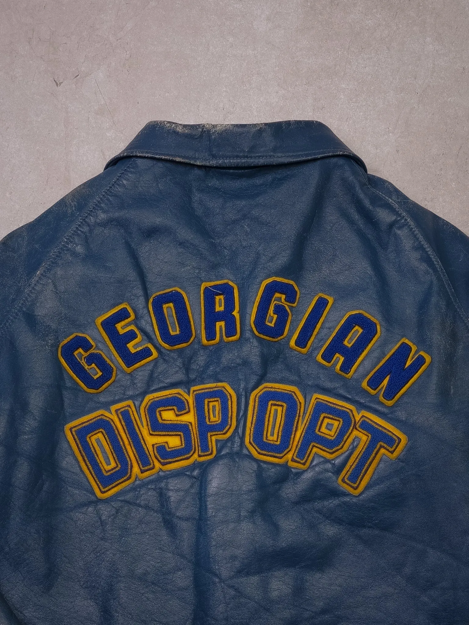 Vintage 80s Georgian College Leather Jacket (M/L) sold by Rebalance Vintage product image thumbnail 5