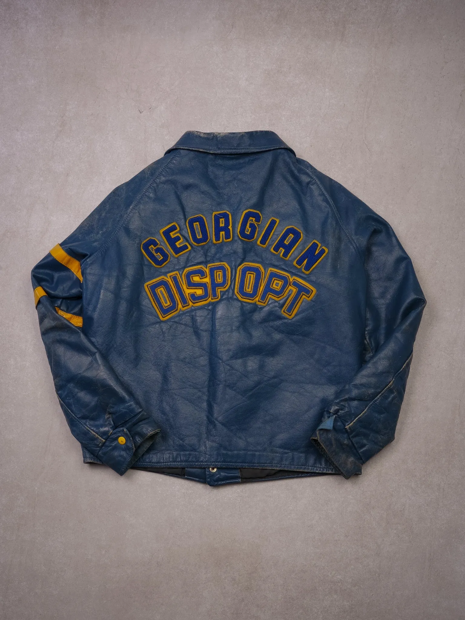 Vintage 80s Georgian College Leather Jacket (M/L) sold by Rebalance Vintage product image thumbnail 4