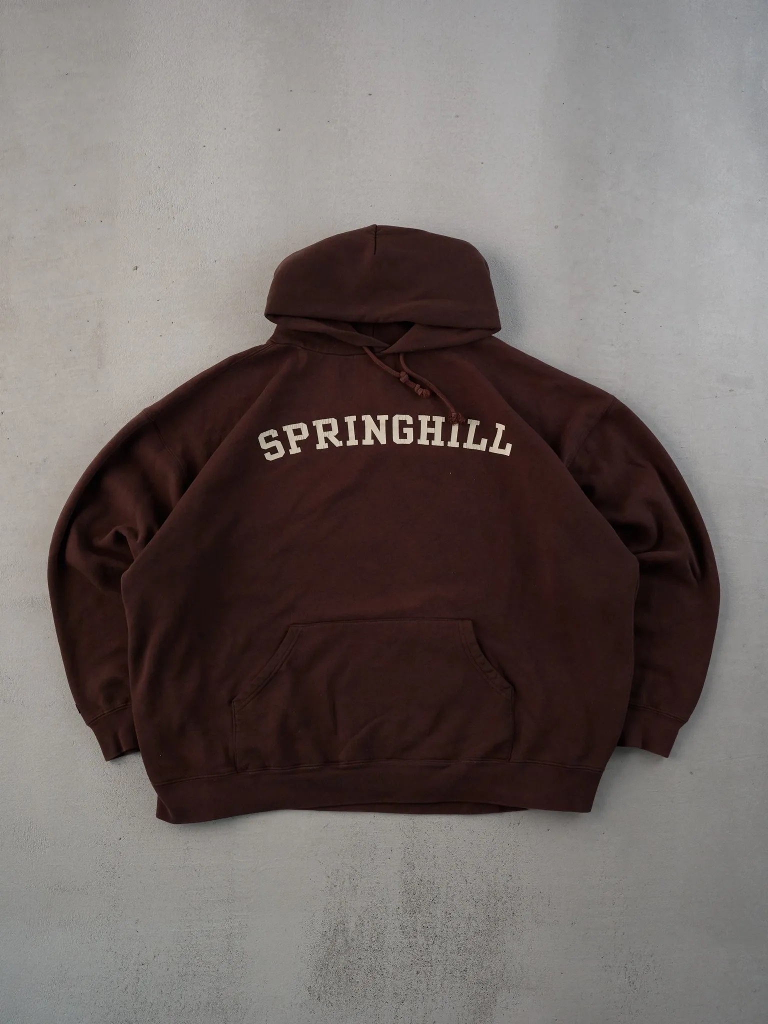 Vintage 90s Brown Springhill x Jansport Hoodie (XL) sold by Rebalance Vintage