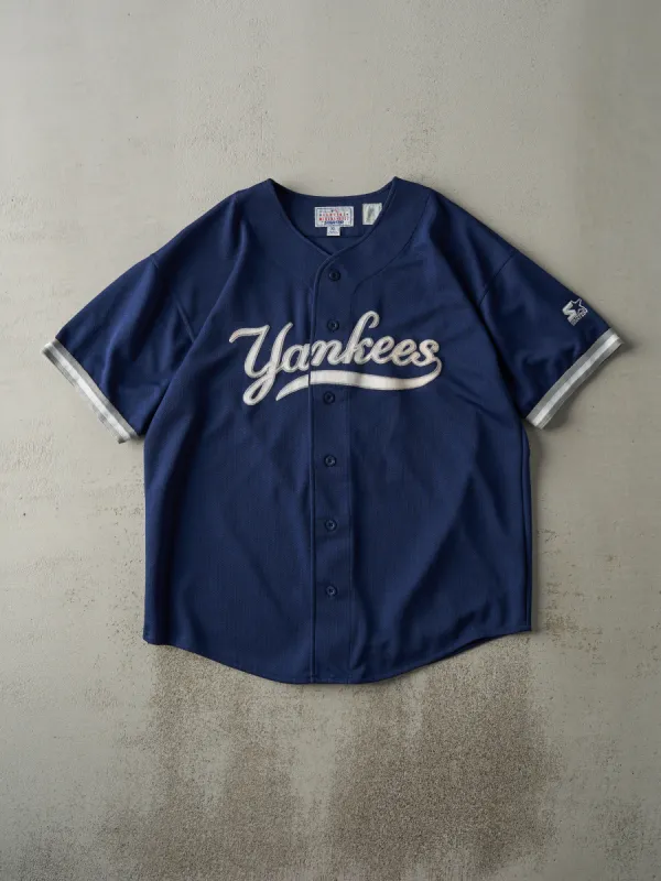 Vintage 90s Navy Blue New York Yankees Bernie Williams Jersey (L) sold by Rebalance Vintage