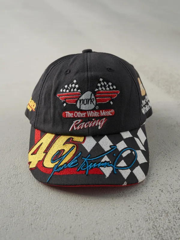 Vintage Y2K Black 46 Frank Kimmel ARCA Racing Velcro Hat sold by Rebalance Vintage