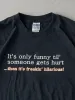 Vintage Y2K Black "Its Only Funny Til..." Tee (M) sold by Rebalance Vintage