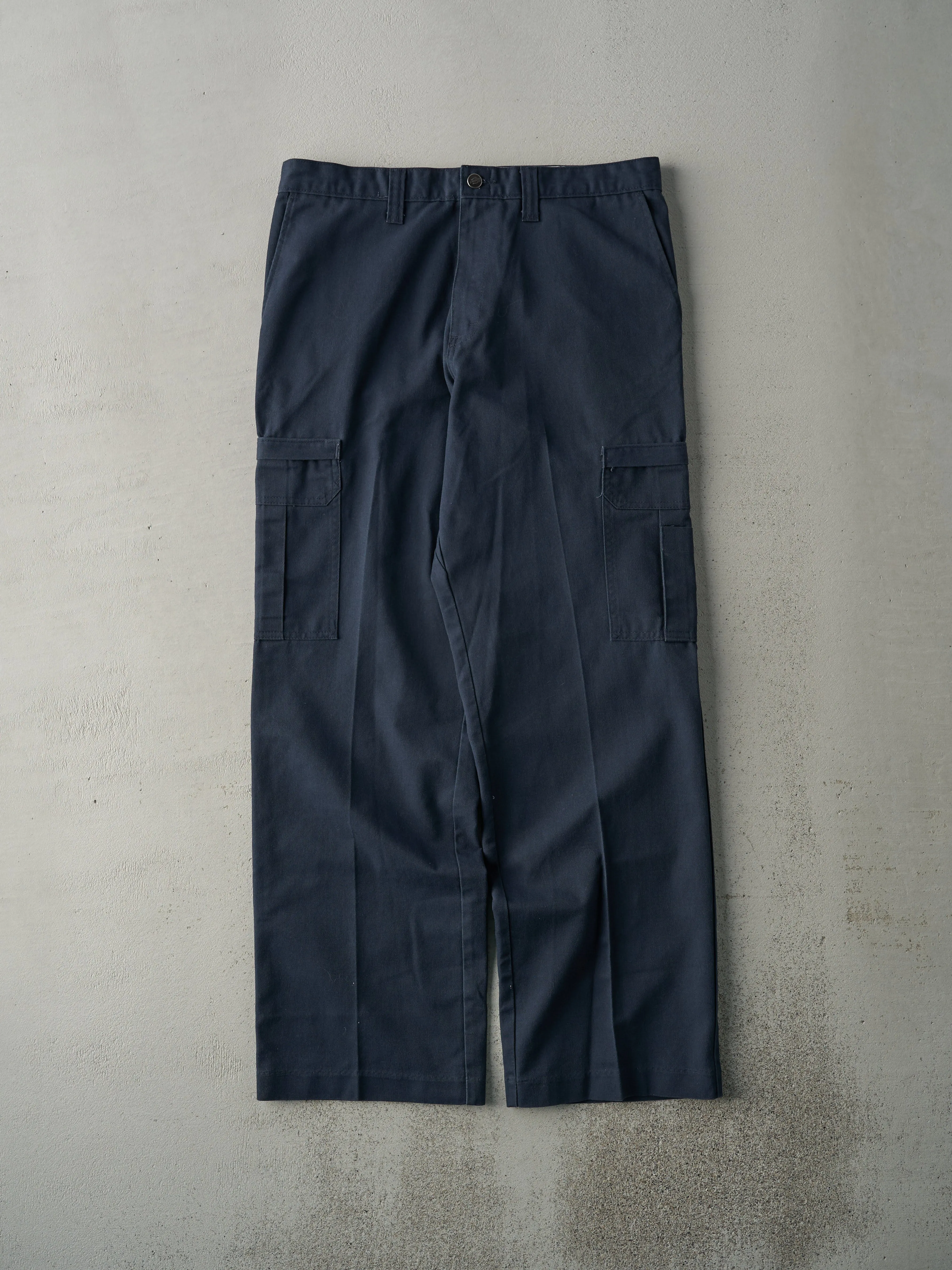 Vintage Y2K Navy Blue Dickies Cargo Work Pants (34x31.5) sold by Rebalance Vintage