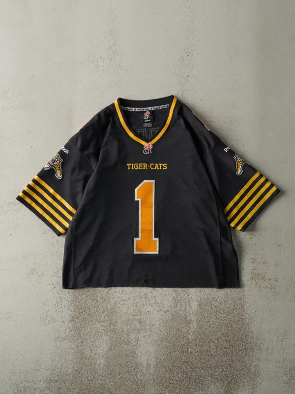 Vintage Y2K Black Hamilton Tiger-Cats #1 Henry Burris Cropped Football Jersey (L) sold by Rebalance Vintage