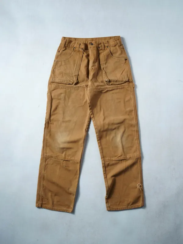 Vintage 90s Khaki Dickies Double Knee Carpenter Pants (32x31) sold by Rebalance Vintage