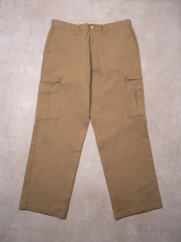 Vintage Biege Dickies Workwear Cargo Pants (36 x 31) sold by Rebalance Vintage