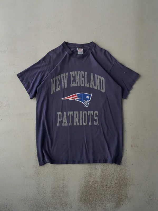 Vintage 97' Navy New England Patriots Tee (M) sold by Rebalance Vintage