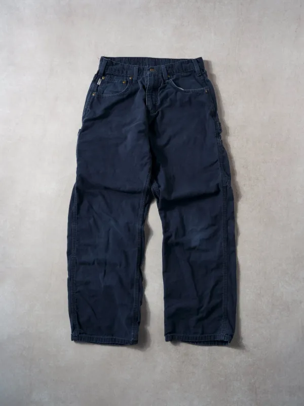 Vintage 90s Dark Blue Carhartt Loose Original Fit Carpenter Pants (30x28) sold by Rebalance Vintage
