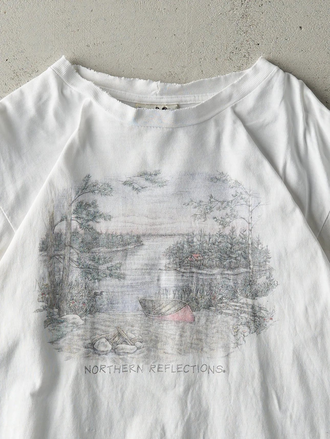 Vintage 90s White Northern Reflections Single Stitch Tee (M) sold by Rebalance Vintage product image thumbnail 2