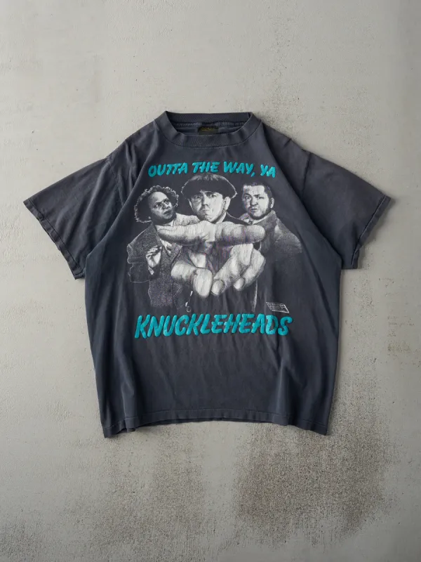 Vintage 89' Navy The Three Stooges "Knuckleheads" Single Stitch Tee (M) sold by Rebalance Vintage
