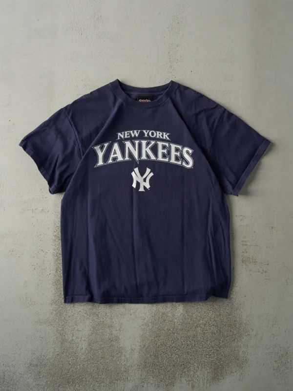 Vintage Y2K Navy Blue New York Yankees Tee (M) sold by Rebalance Vintage