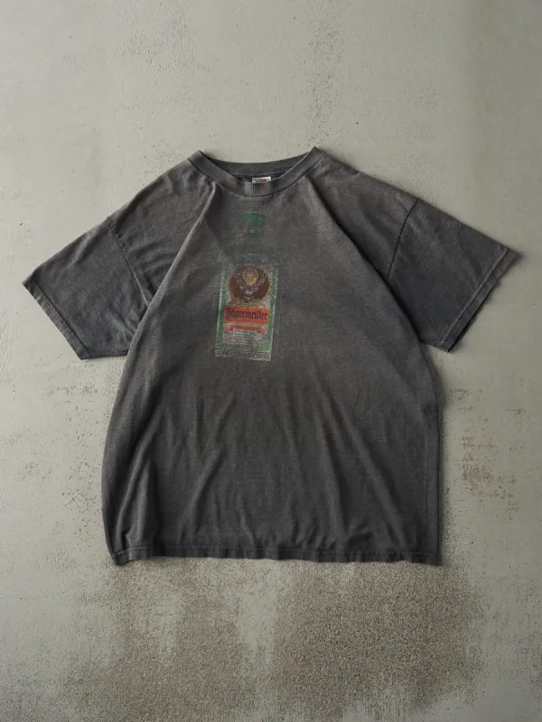 Vintage 90s Faded Grey Jagermeister Tee (M/L) sold by Rebalance Vintage