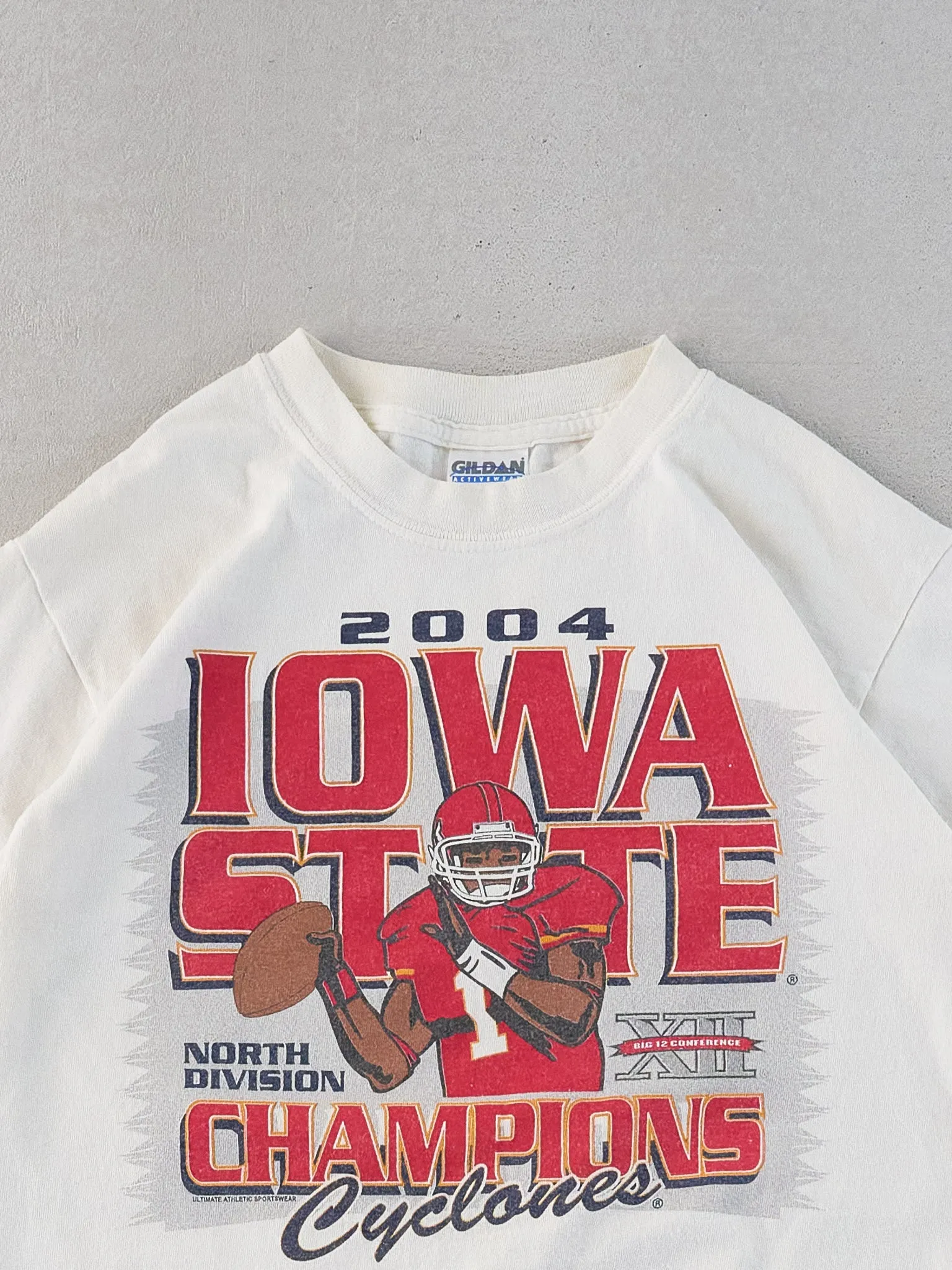 Vintage 04' White Iowa State Football Champions Clycones Tee (XS) sold by Rebalance Vintage product image thumbnail 2