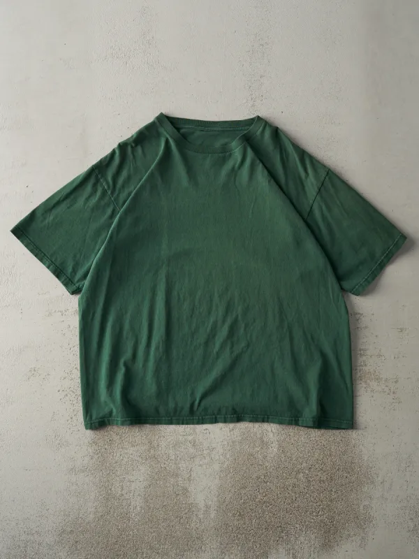 Vintage 90s Forest Green Blank Tee (L/XL) sold by Rebalance Vintage