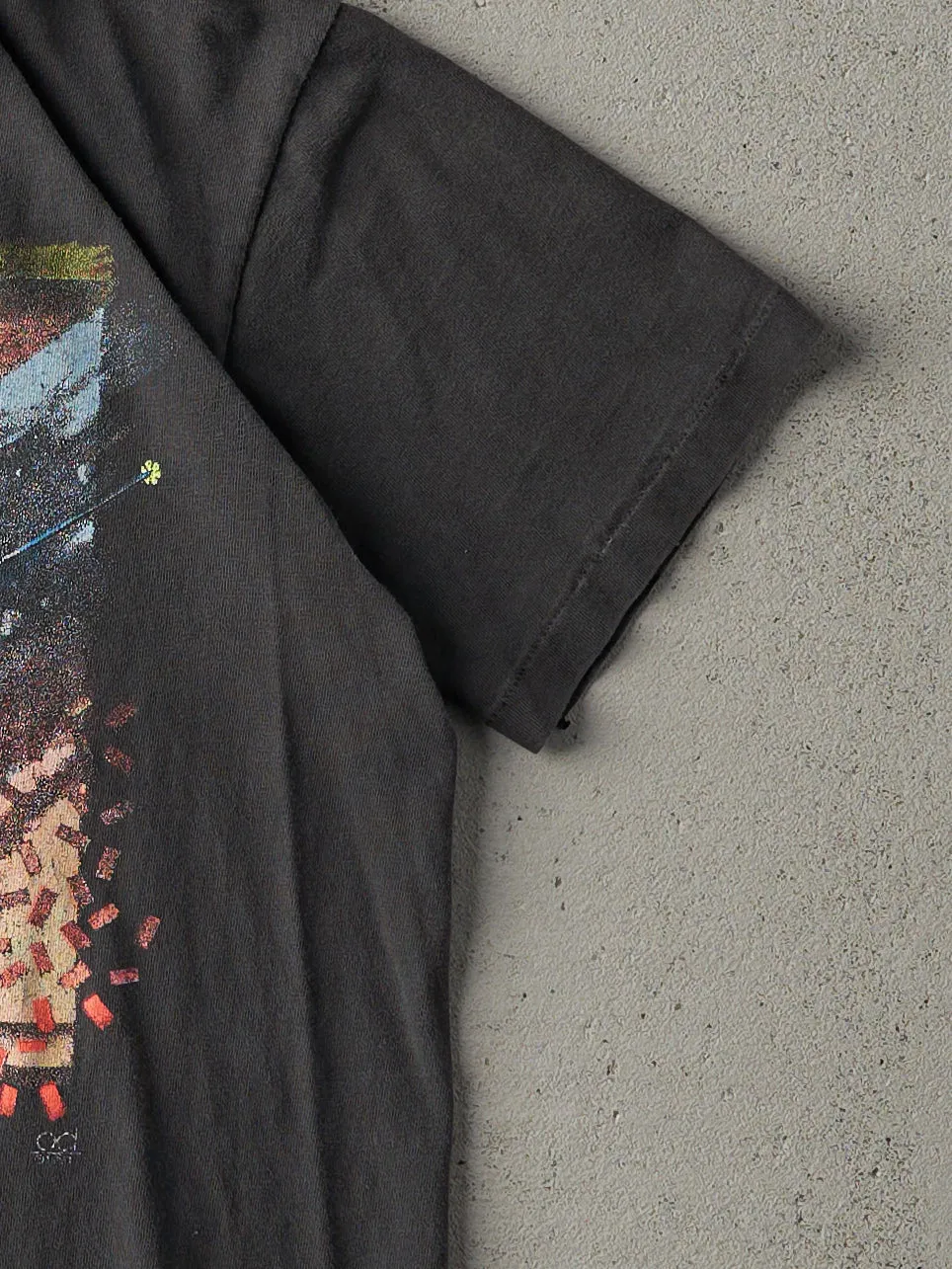 Vintage 90s Faded Black Skiing Graphic Single Stitch Tee (S) sold by Rebalance Vintage product image thumbnail 3