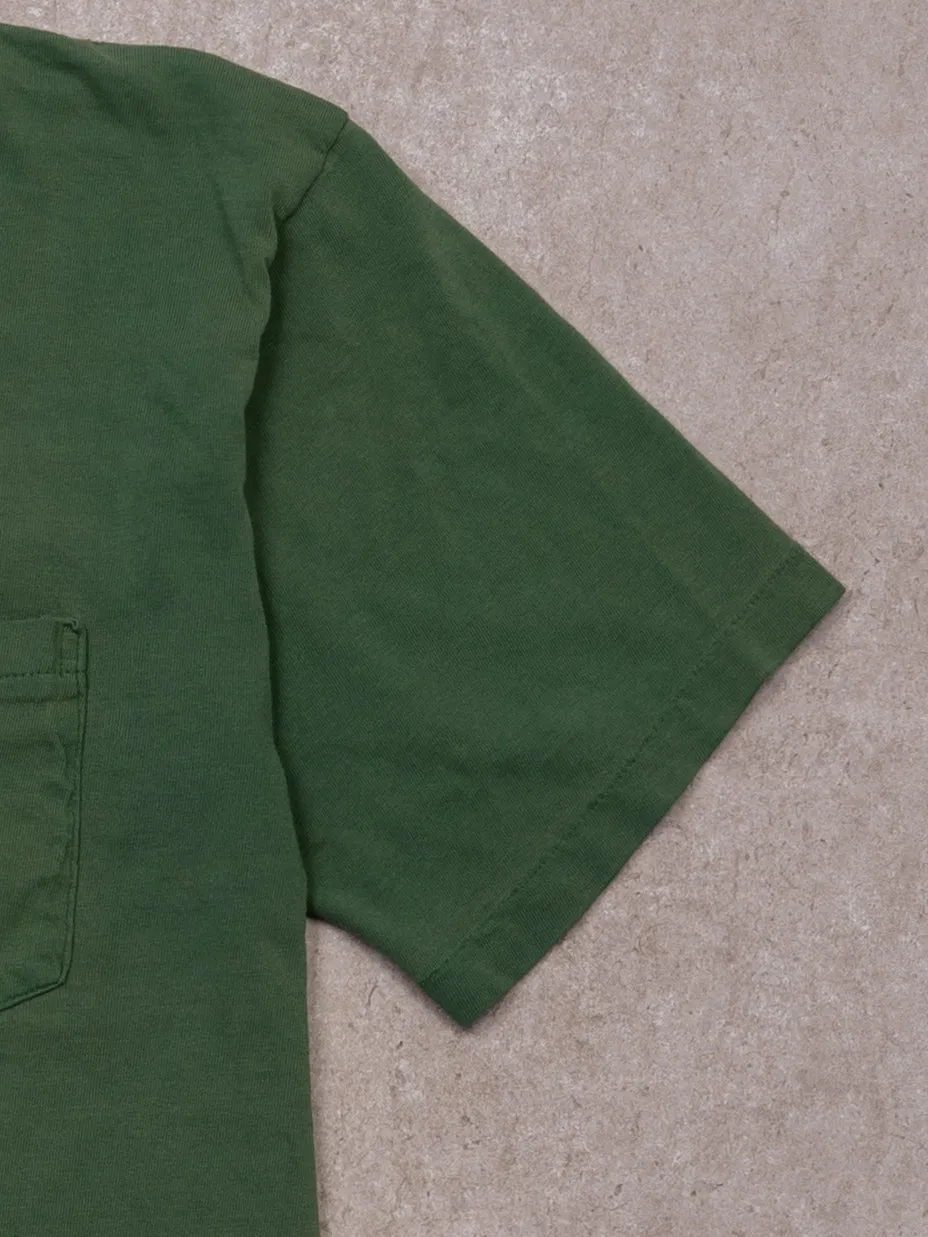Vintage 90s Green Gap Blank Pocket Single Stitch tee (M) sold by Rebalance Vintage product image thumbnail 3