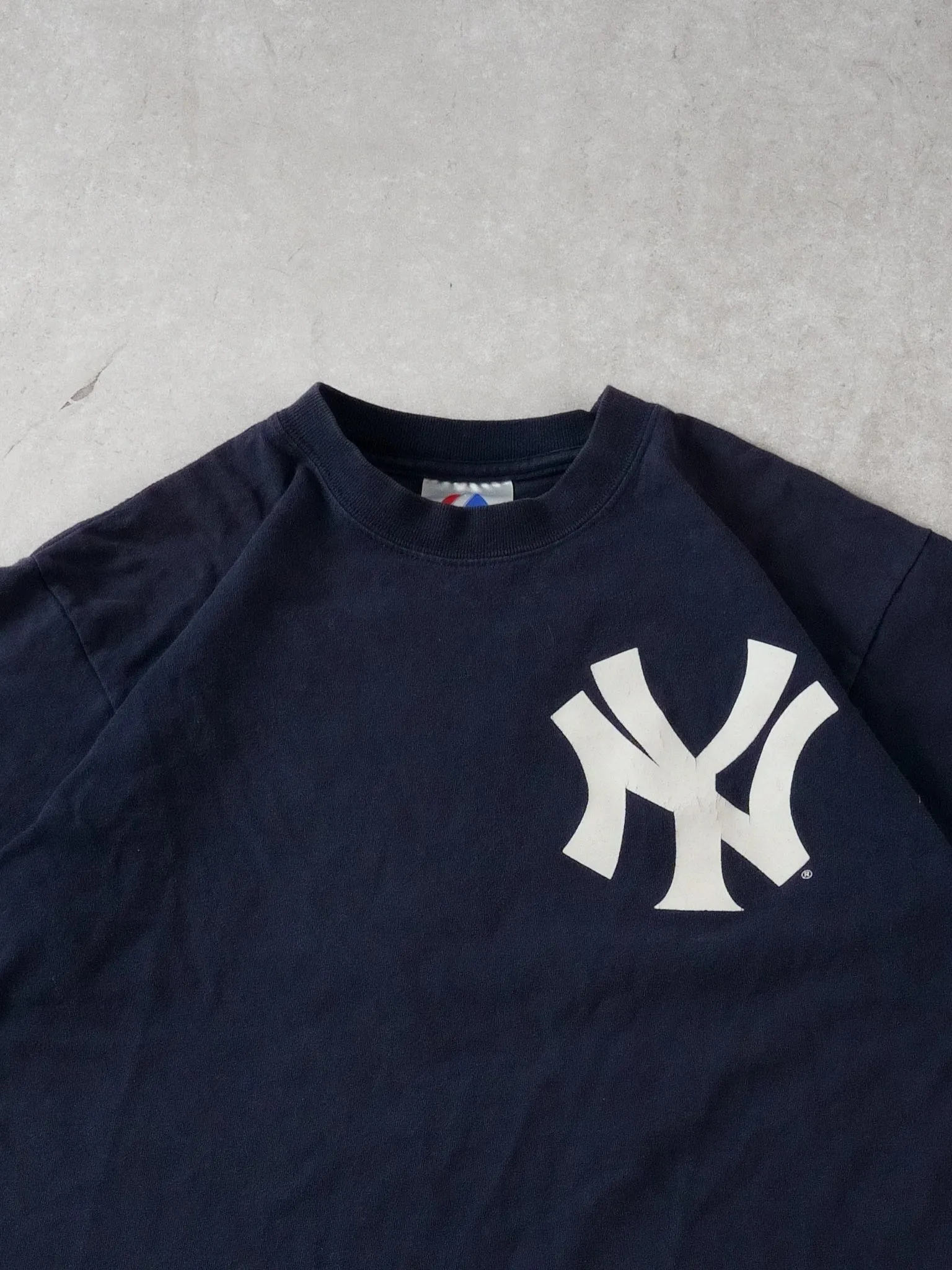 Vintage 90s Navy Blue New York Yankees #13 Rodriguez Majestics Tee (S) sold by Rebalance Vintage product image thumbnail 3