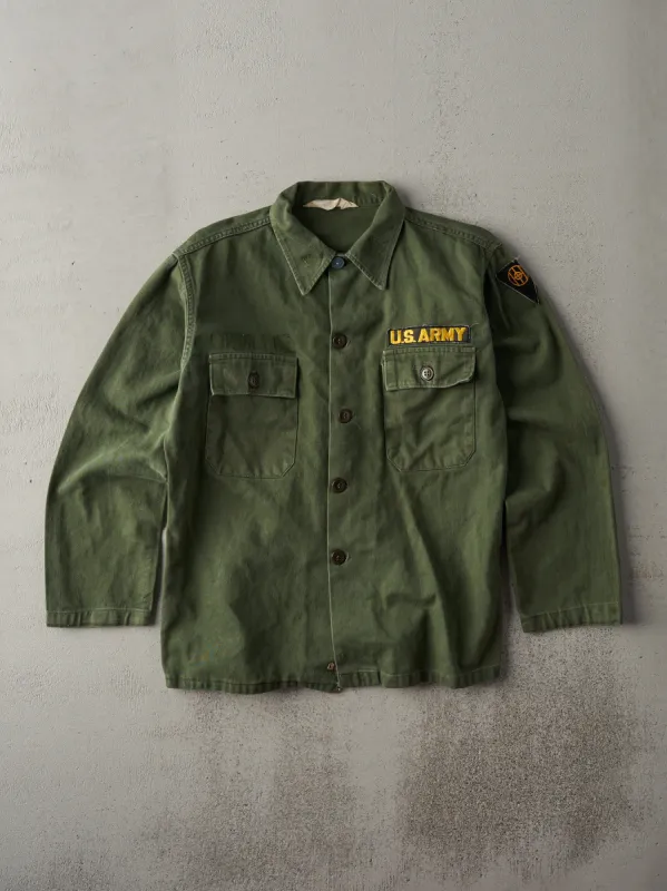 Vintage 70s Green US Army Button Up Jacket (S) sold by Rebalance Vintage