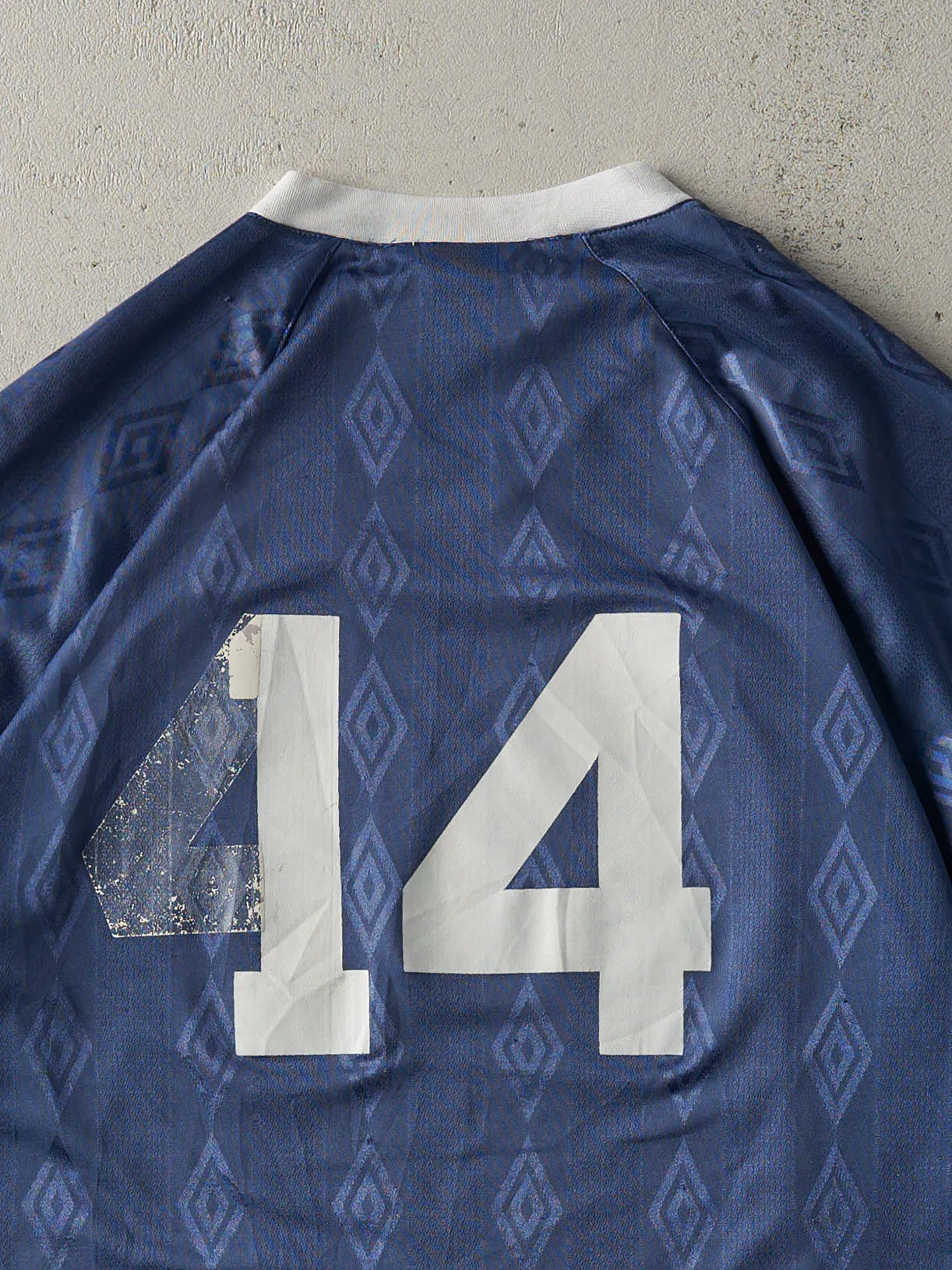 Vintage Y2K Slate Blue #44 Umbro Striped Jersey (M/L) sold by Rebalance Vintage product image thumbnail 5