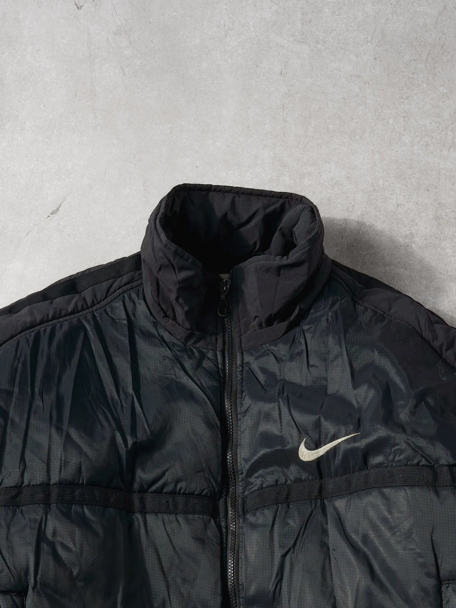 Vintage 90s Black Nike Winter Puffer Jacket (XL/XXL) sold by Rebalance Vintage product image thumbnail 3