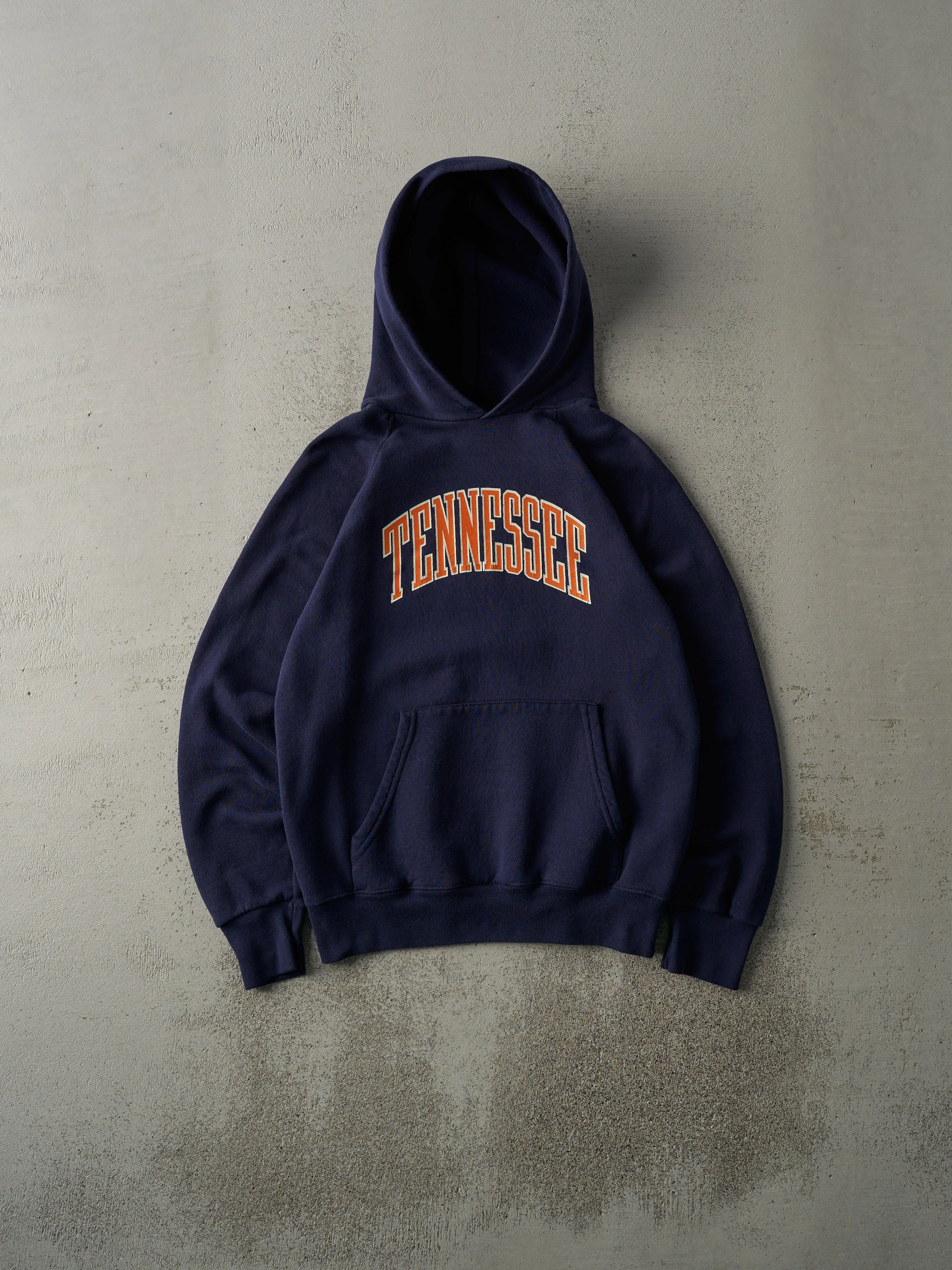 Vintage 80s Navy Blue University of Tennessee Hoodie (S) sold by Rebalance Vintage