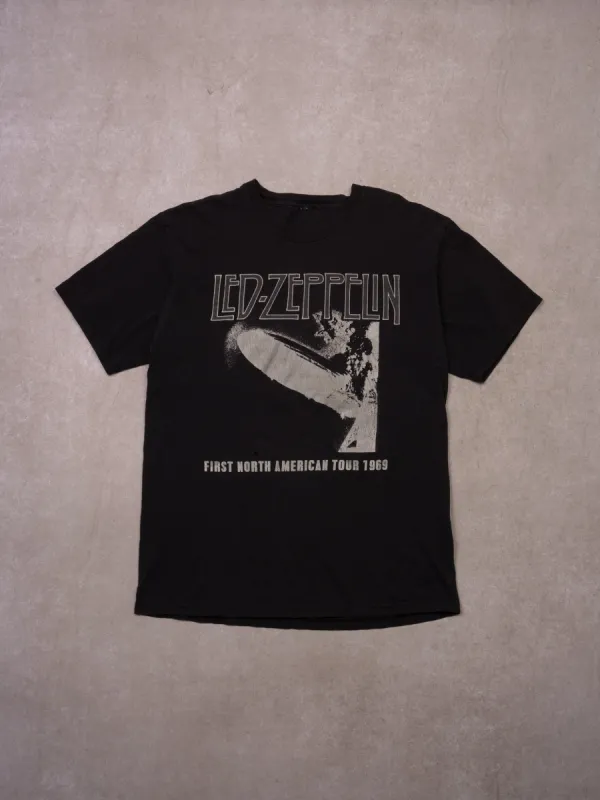 Vintage Black Led Zeppelin North American Tour Graphic Tee (S) sold by Rebalance Vintage