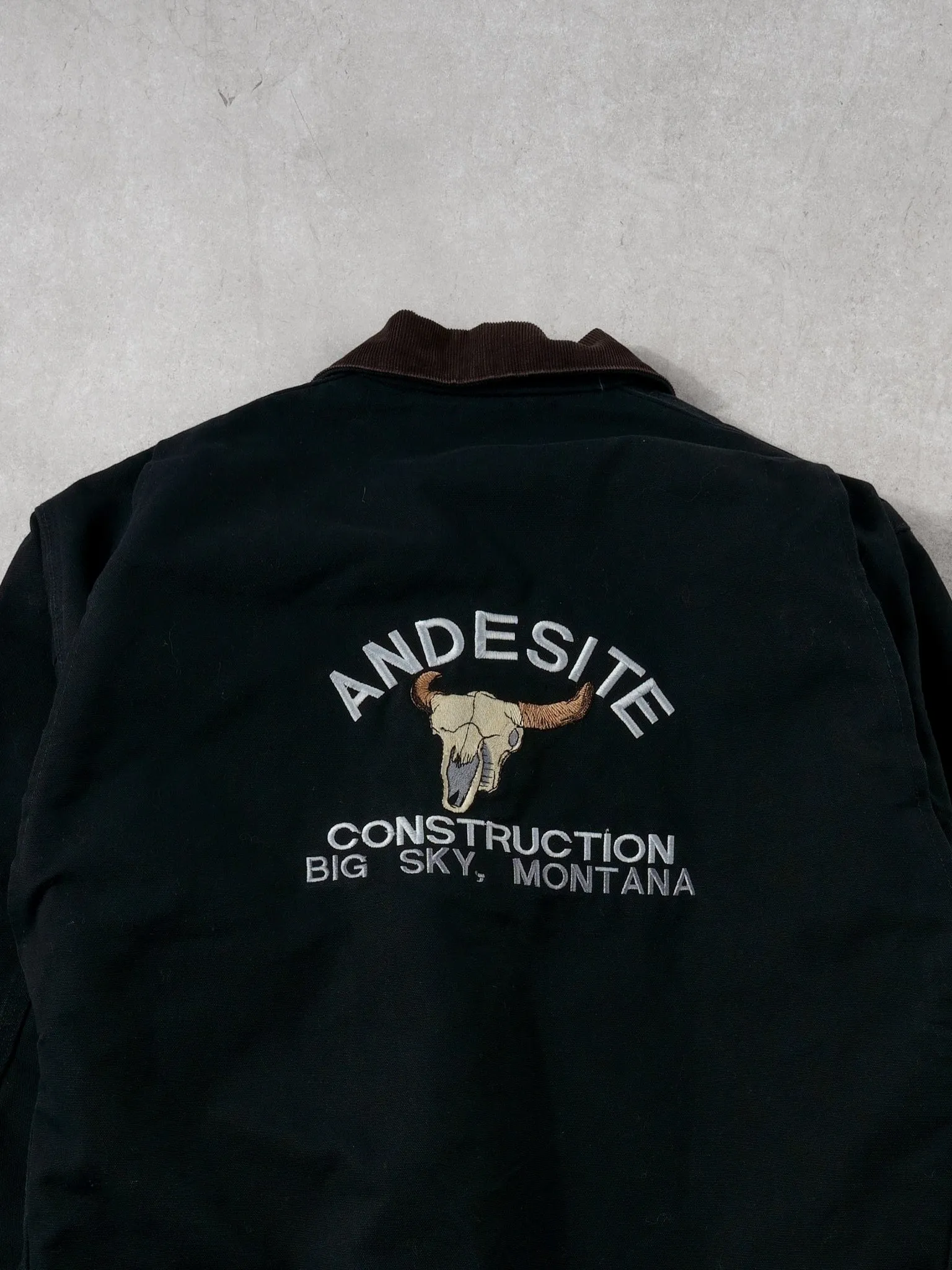 Vintage 90s Black Carhartt Blanket Lined Detroit Jacket (L/XL) sold by Rebalance Vintage product image thumbnail 4