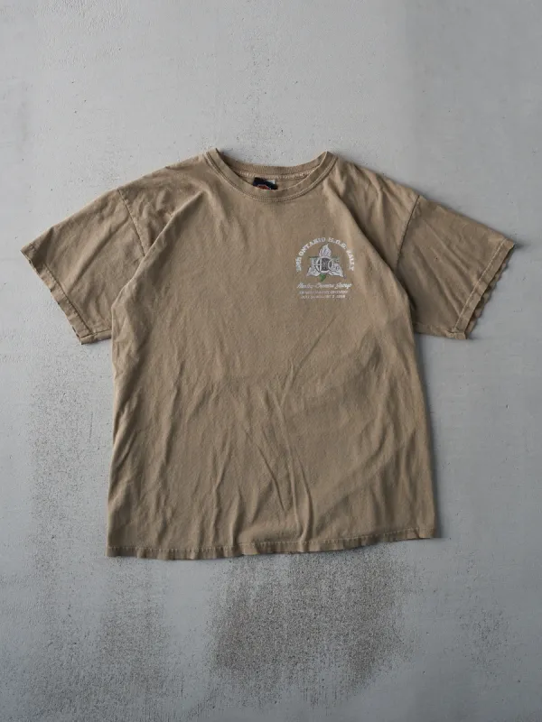 Vintage 08' Sand Brown Harley Davidson Harleys Owners Group Tee (M) sold by Rebalance Vintage