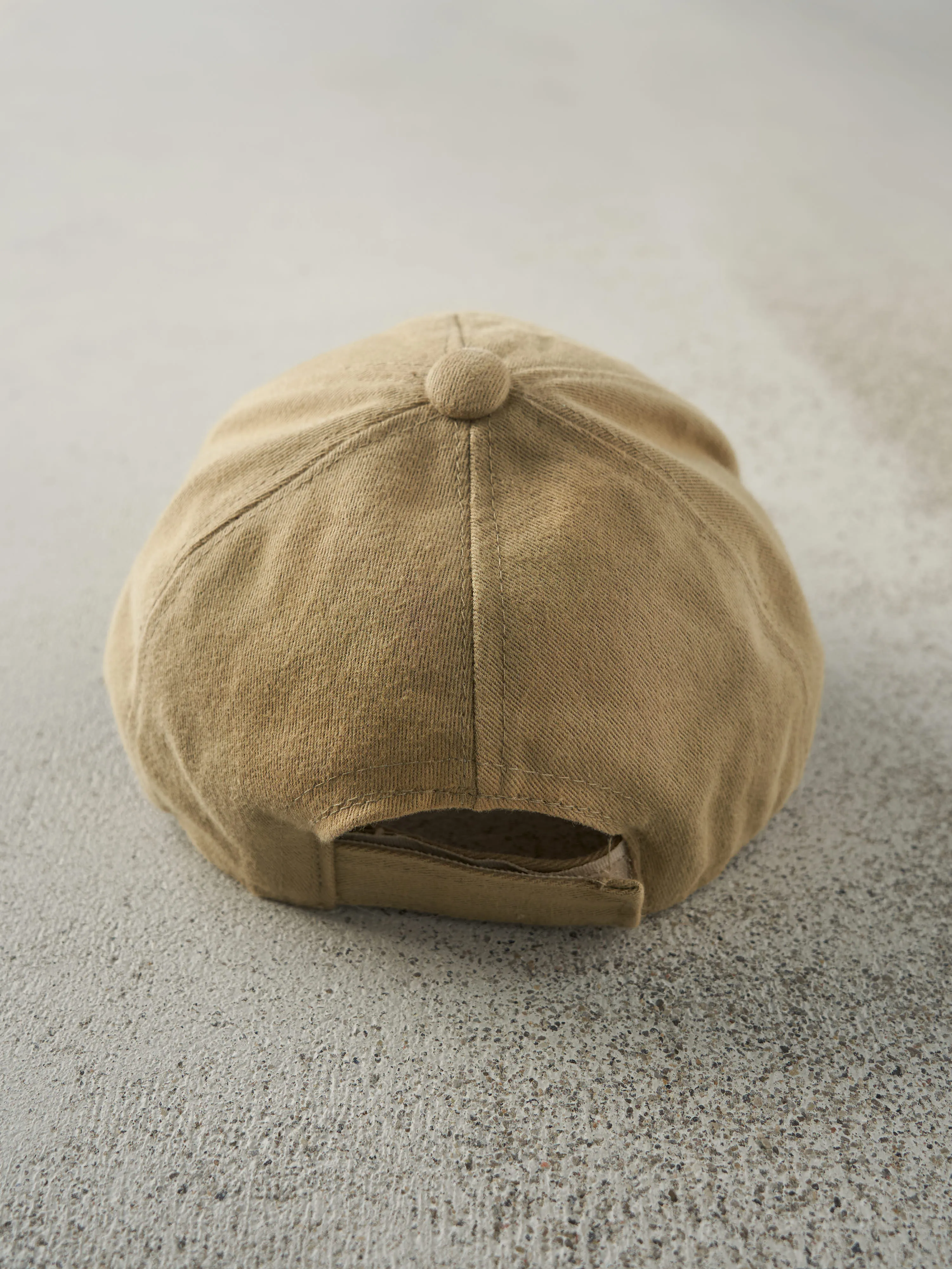 Vintage Y2K Beige Nike Embroidered Swoosh Velcro Back Hat sold by Rebalance Vintage product image thumbnail 3