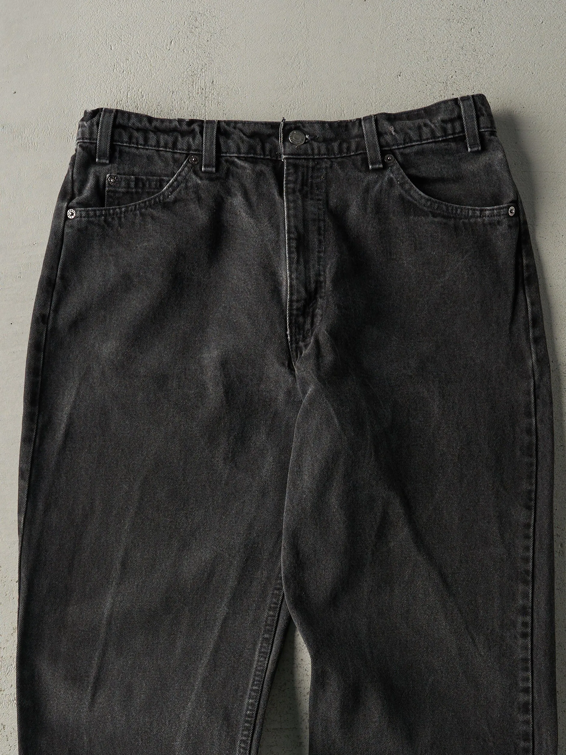 Vintage 90s Black Levi's 550 Orange Tab Denim Pants (34x28.5) sold by Rebalance Vintage product image thumbnail 3