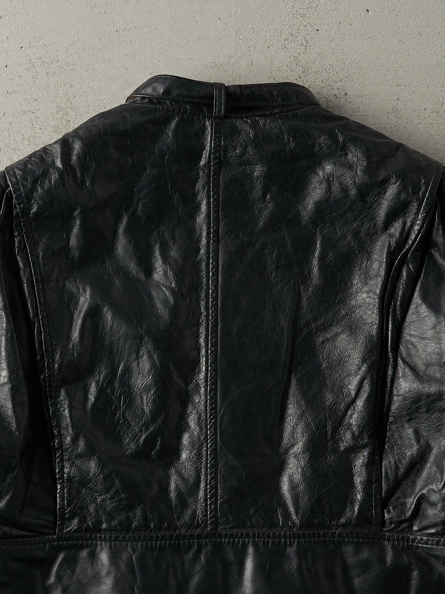 Vintage 90s Black Sears Biker Jacket (M) sold by Rebalance Vintage product image thumbnail 5