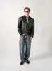 Vintage 90s Black Sears Biker Jacket (M) sold by Rebalance Vintage