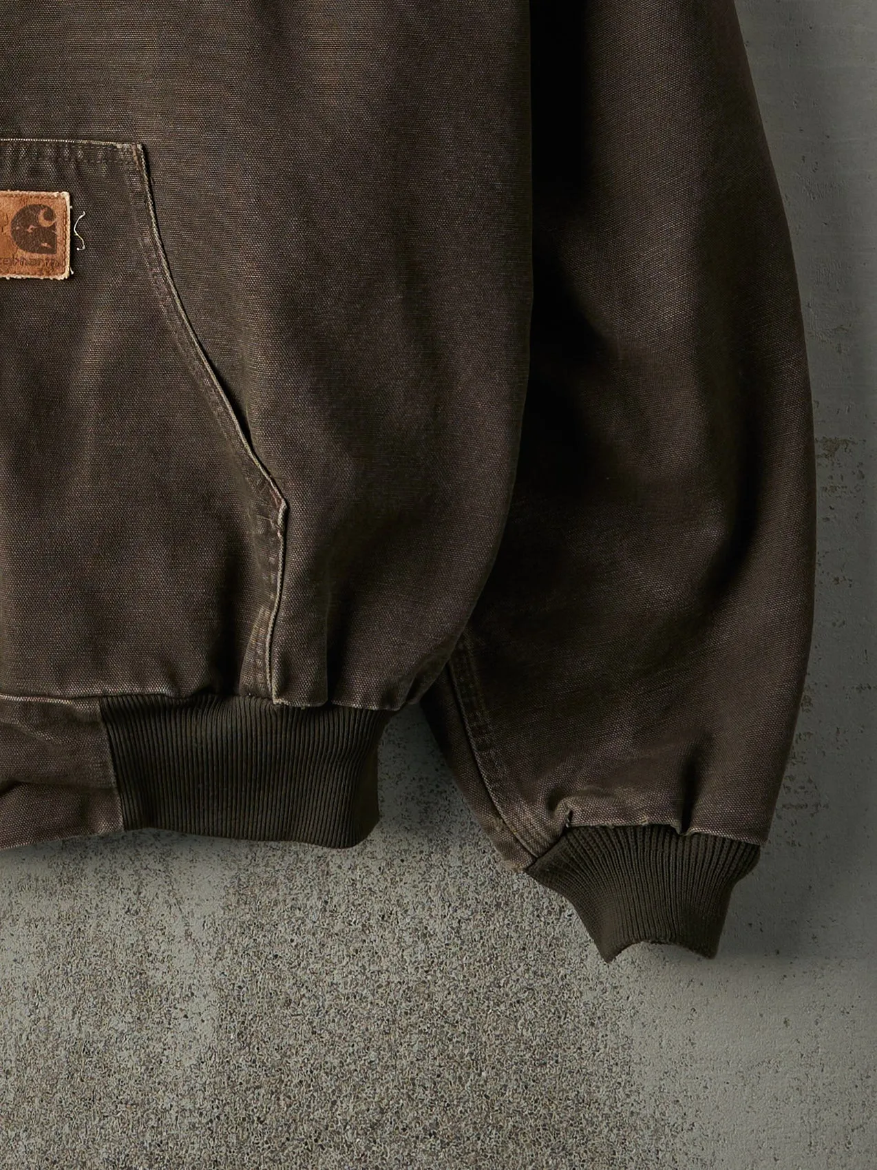 Vintage Y2K Brown Carhartt Hooded Work Jacket (XXXL) sold by Rebalance Vintage product image thumbnail 3