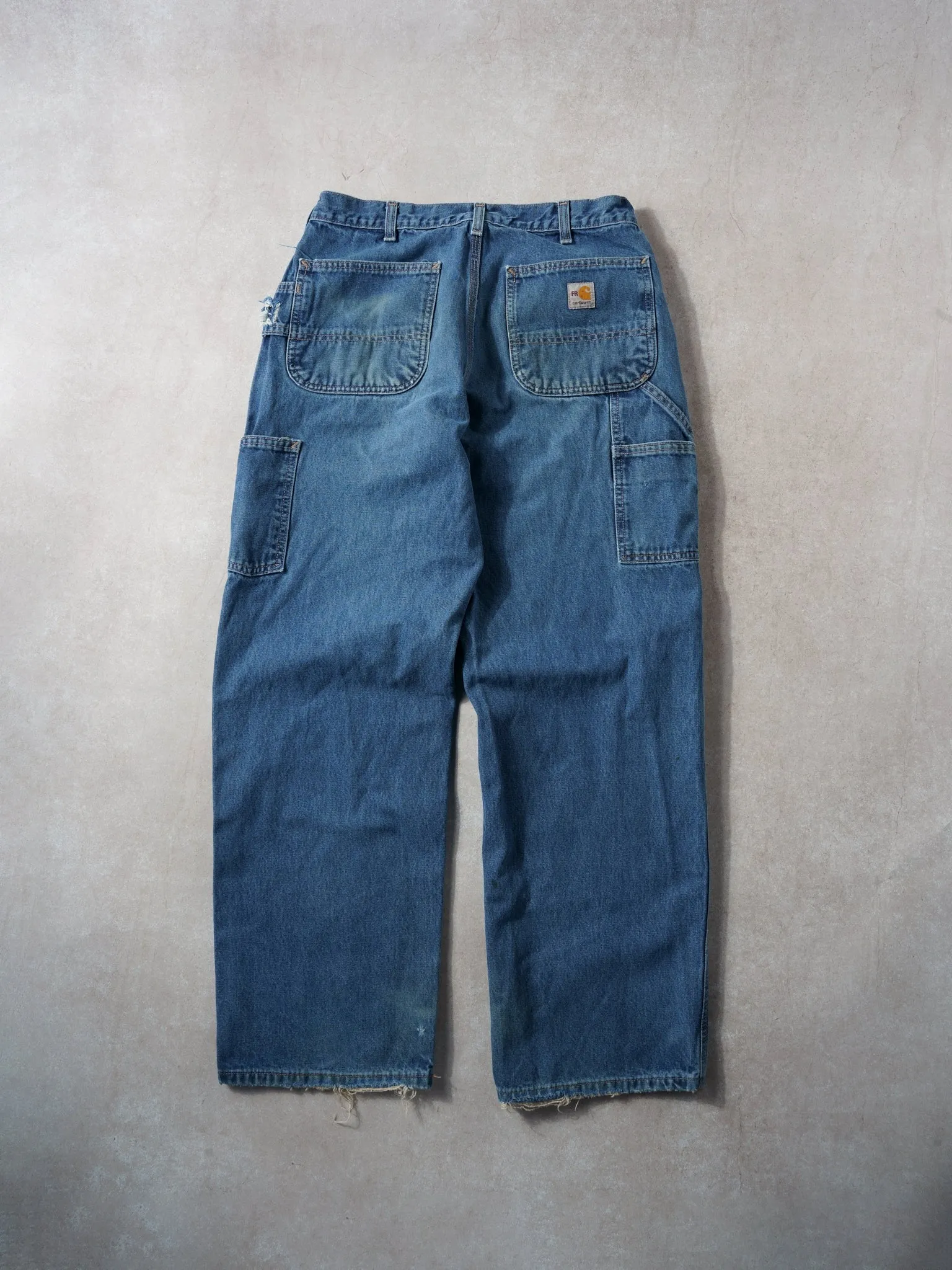 Vintage 90s Blue Carhartt Carpenter Denim Jeans (32x30) sold by Rebalance Vintage product image thumbnail 2