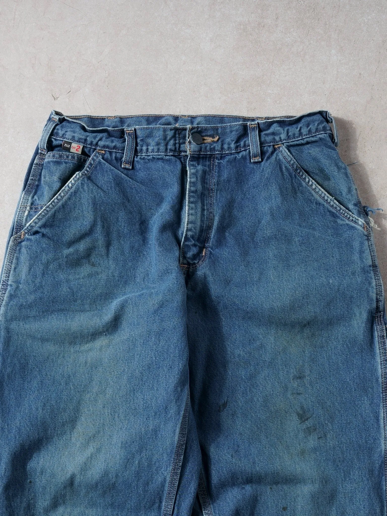 Vintage 90s Blue Carhartt Carpenter Denim Jeans (32x30) sold by Rebalance Vintage product image thumbnail 3