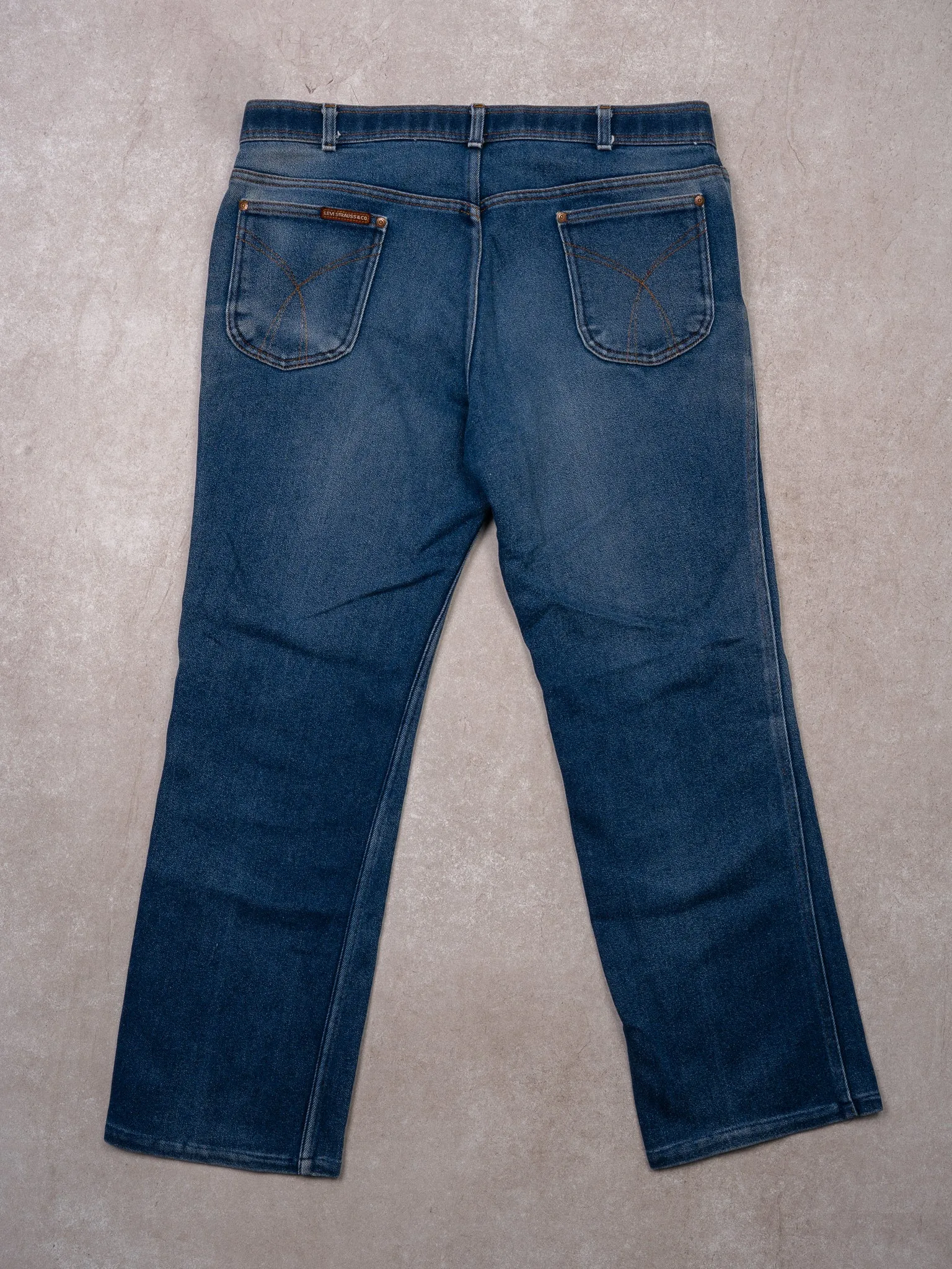 Vintage 70s Blue Levi Action Casual Jeans (36 x 30) sold by Rebalance Vintage product image thumbnail 3