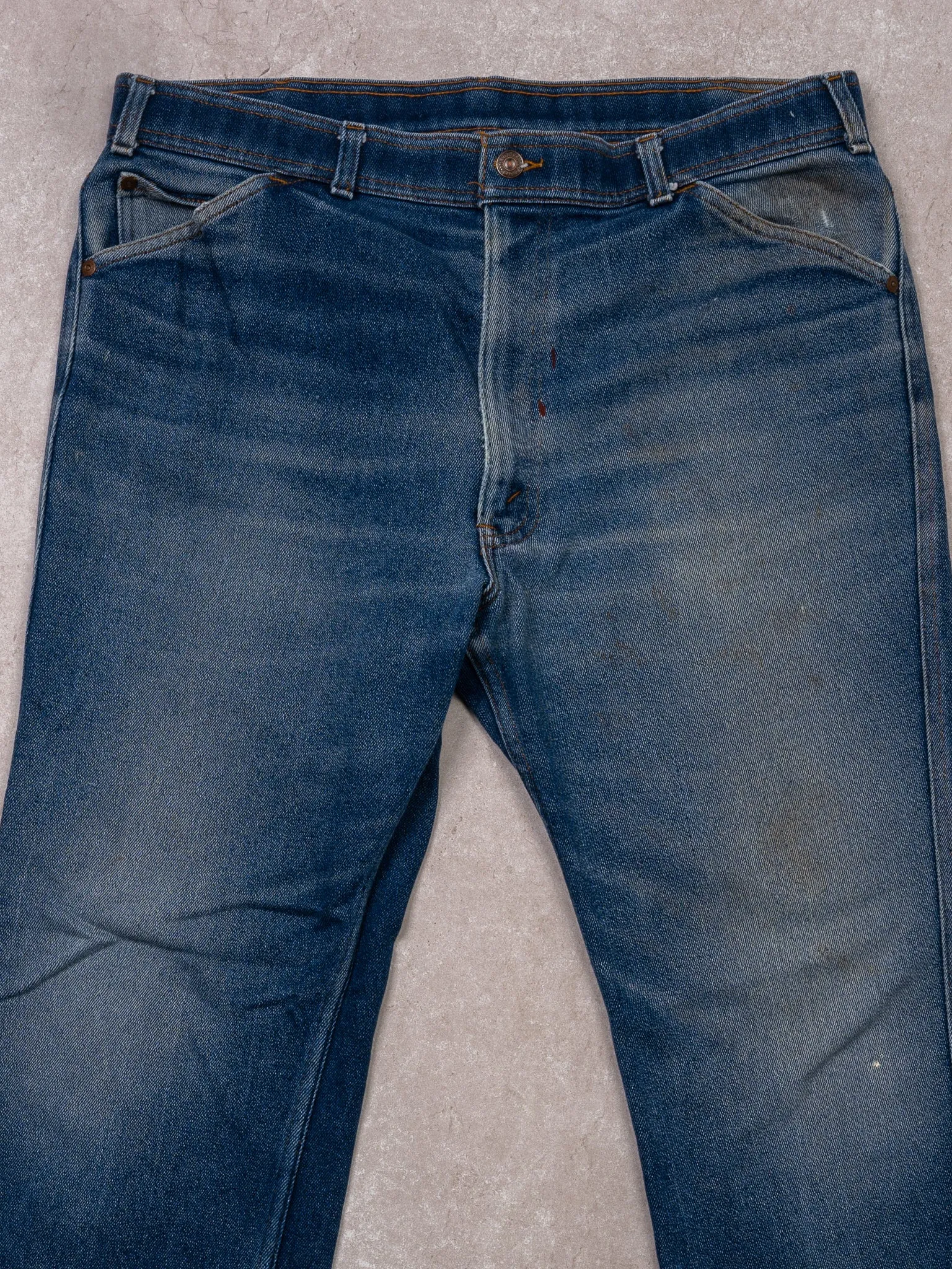 Vintage 70s Blue Levi Action Casual Jeans (36 x 30) sold by Rebalance Vintage product image thumbnail 2