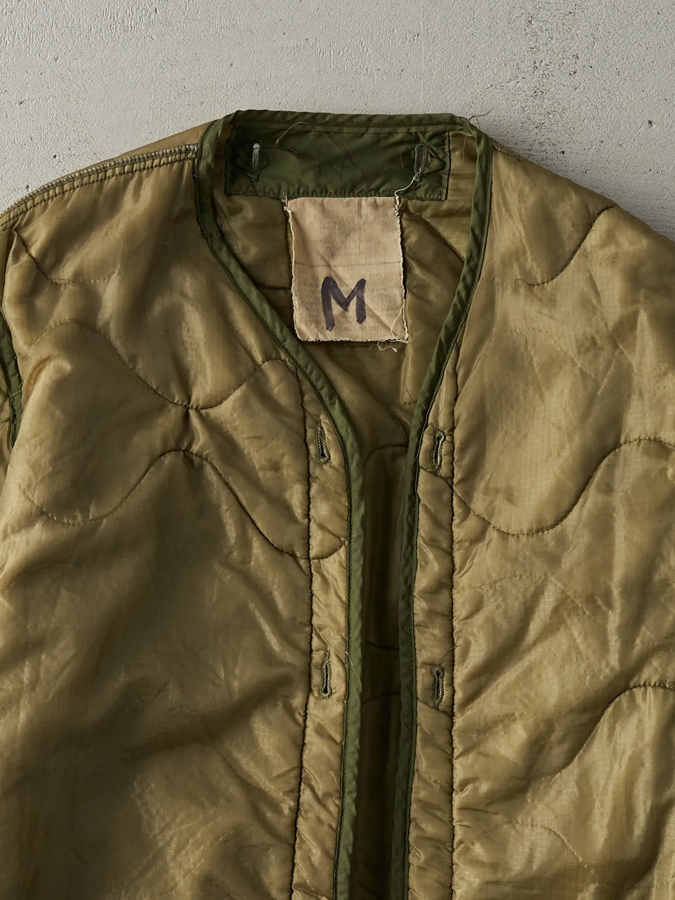 Vintage 90s Army Green Liner Jacket (M/L) sold by Rebalance Vintage product image thumbnail 3