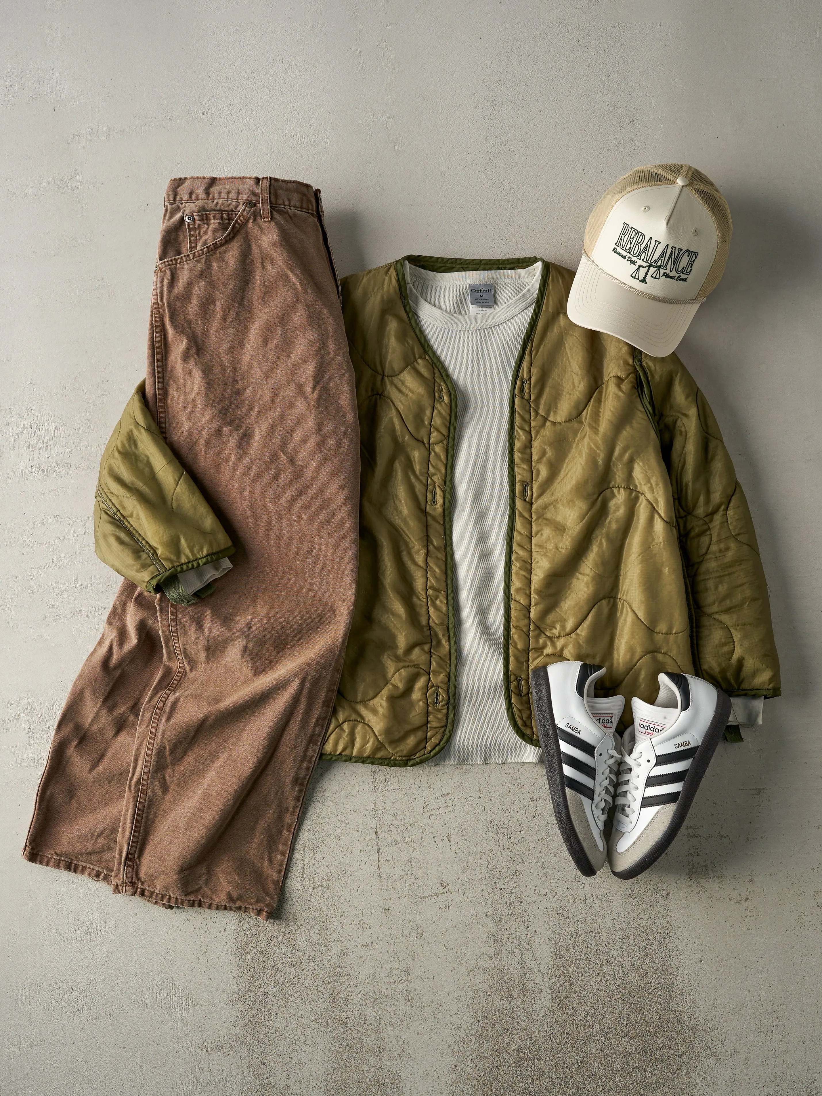 Vintage 90s Army Green Liner Jacket (M/L) sold by Rebalance Vintage product image thumbnail 2