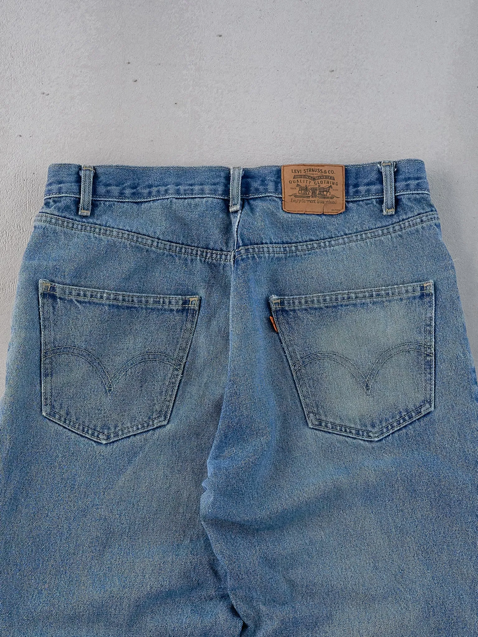 Vintage 70s Blue Levi's Denim Jeans (34x28) sold by Rebalance Vintage product image thumbnail 4