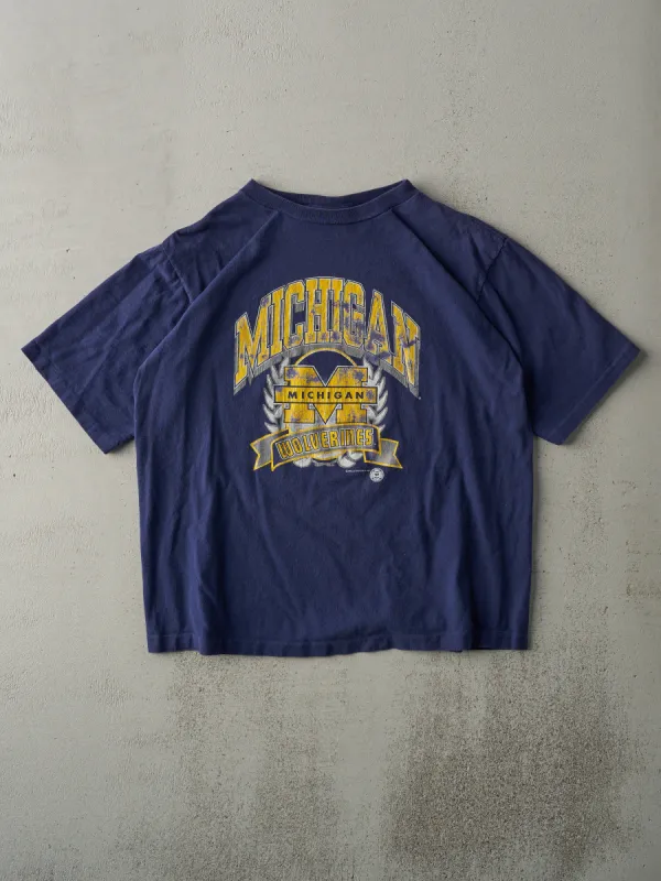 Vintage 93' Blue Michigan Wolverines Single Stitch Tee (M) sold by Rebalance Vintage