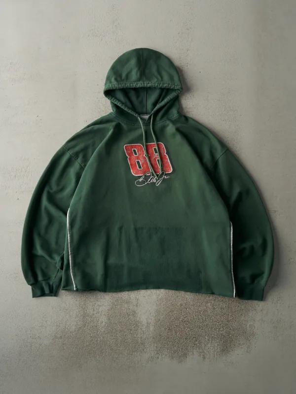 Vintage Y2K Forest Green Dale Earnhardt Jr. Nascar Racing Cropped Hoodie (L) sold by Rebalance Vintage