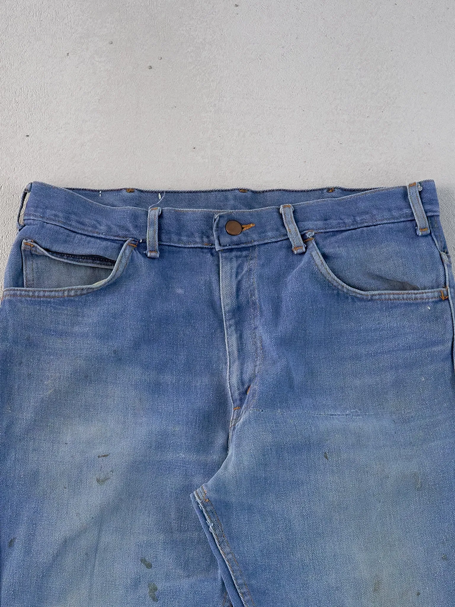 Vintage 70s Blue Jack Spratt Denim Flared Jeans (33x29) sold by Rebalance Vintage product image thumbnail 3