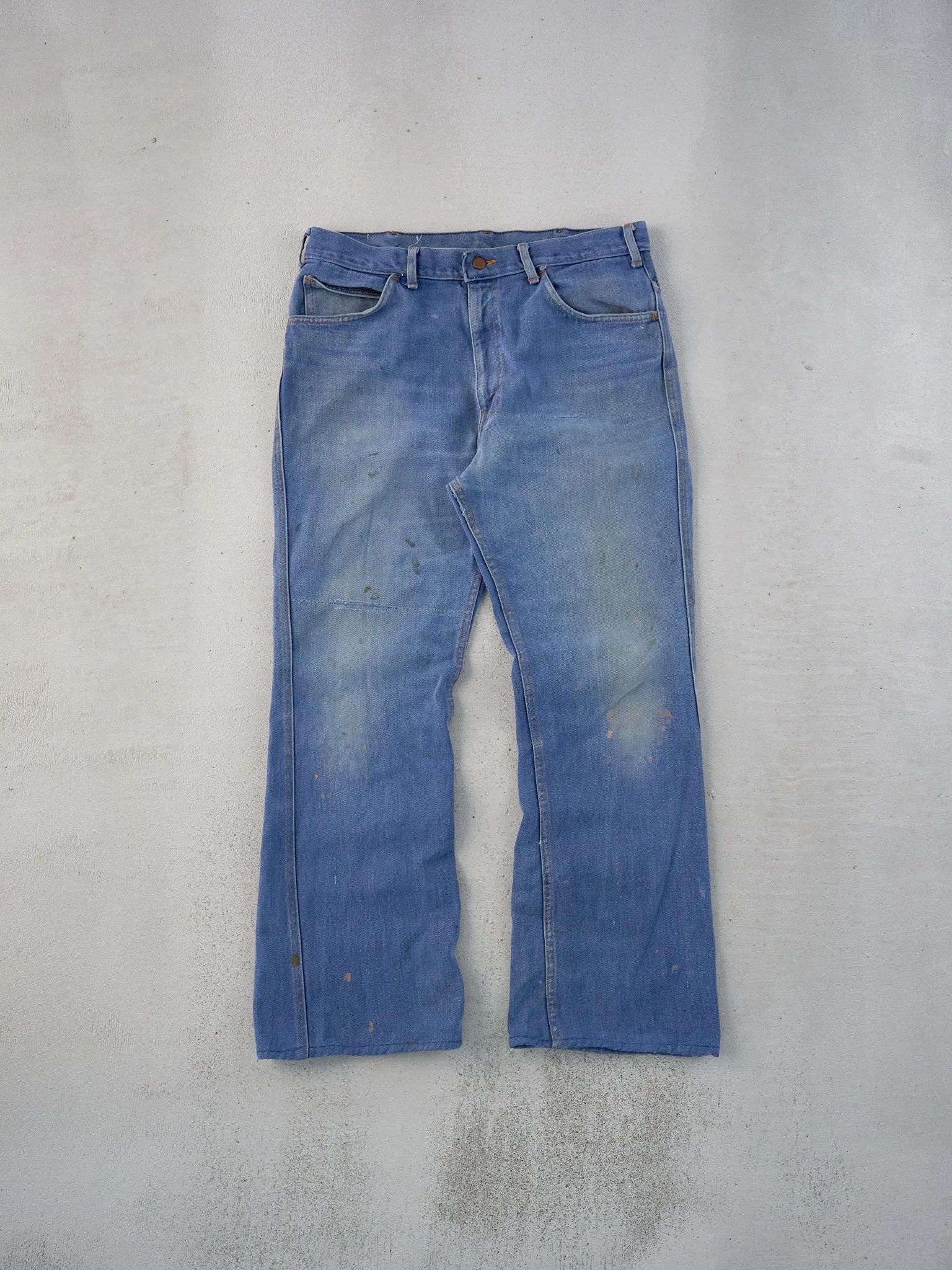 Vintage 70s Blue Jack Spratt Denim Flared Jeans (33x29) sold by Rebalance Vintage