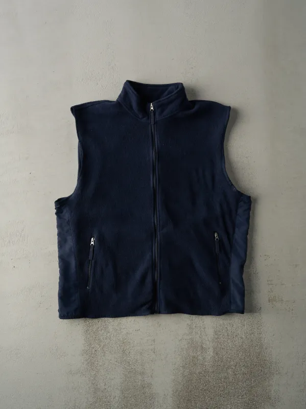 Vintage 90s Navy Blue Gap Fleece Vest (XL) sold by Rebalance Vintage