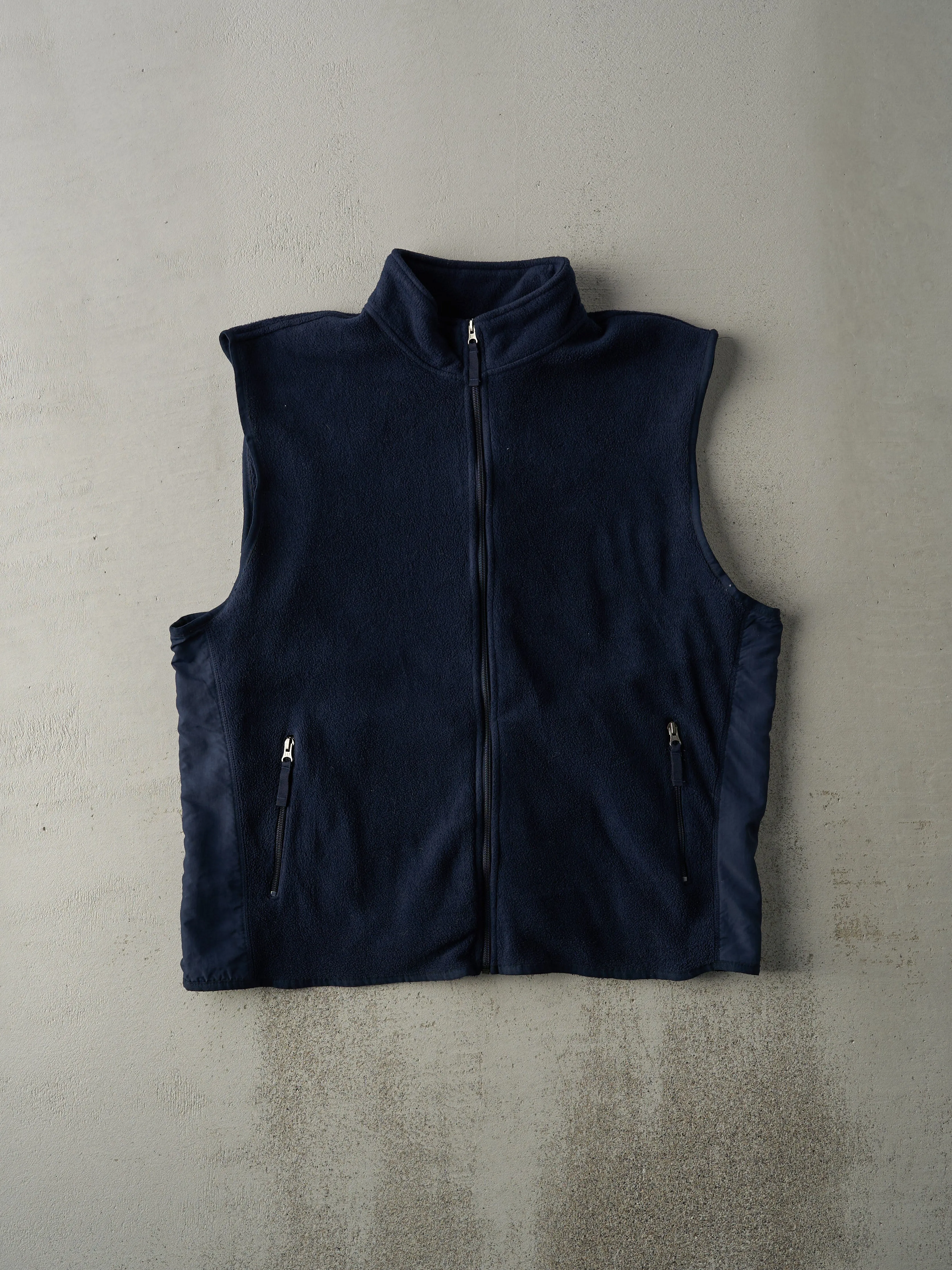 Vintage 90s Navy Blue Gap Fleece Vest (XL) sold by Rebalance Vintage