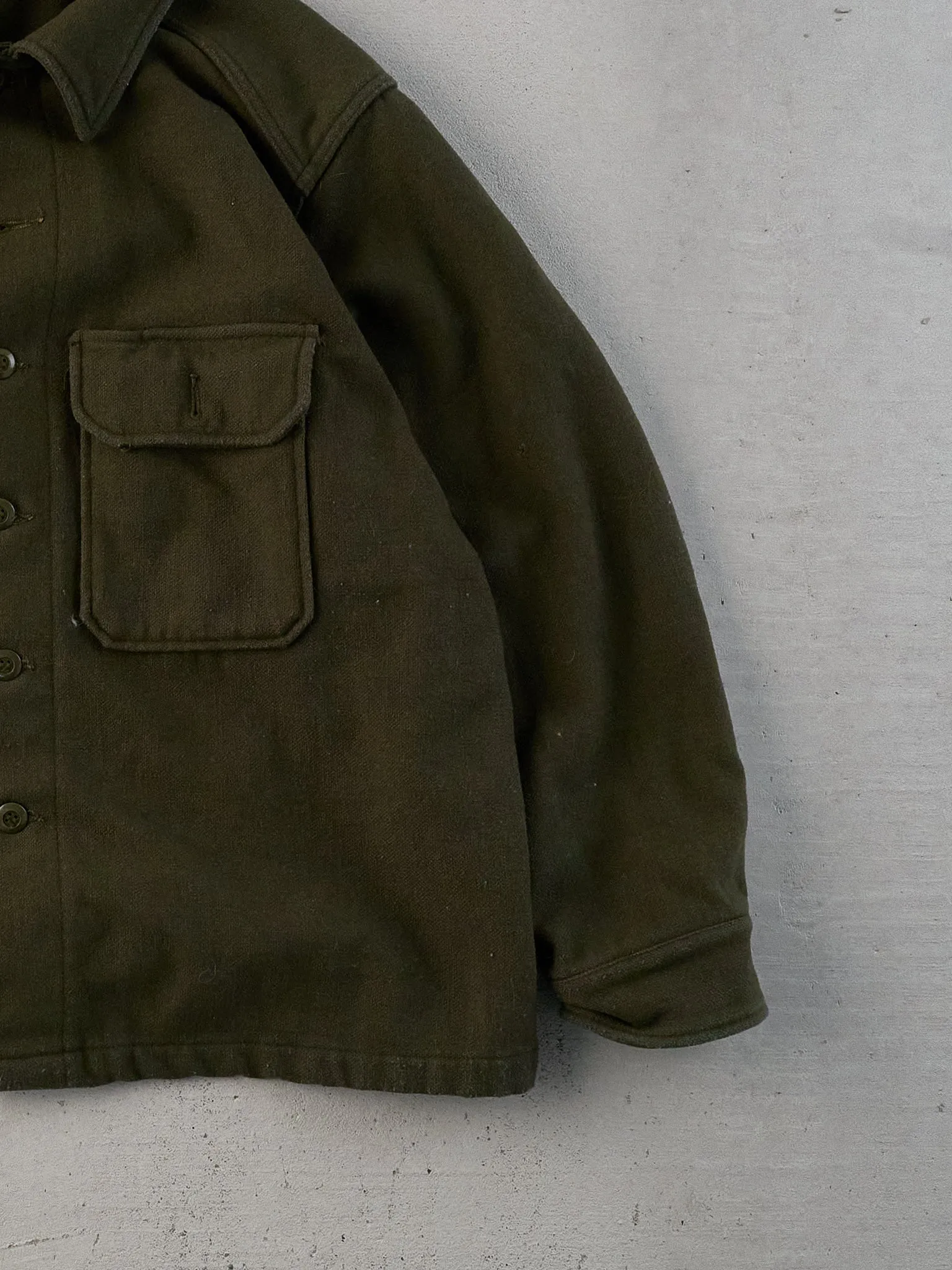 Vintage 89' Green Army Field Jacket (L) sold by Rebalance Vintage product image thumbnail 3