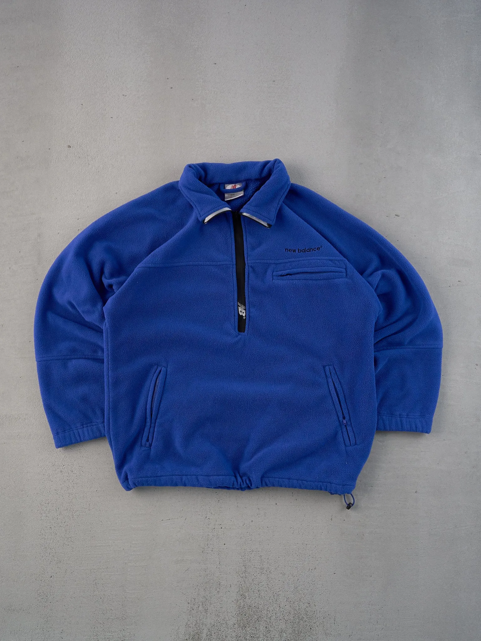 Vintage Y2k Royal Blue New Balance Fleece Collared 1/4 Zip Up (M/L) sold by Rebalance Vintage
