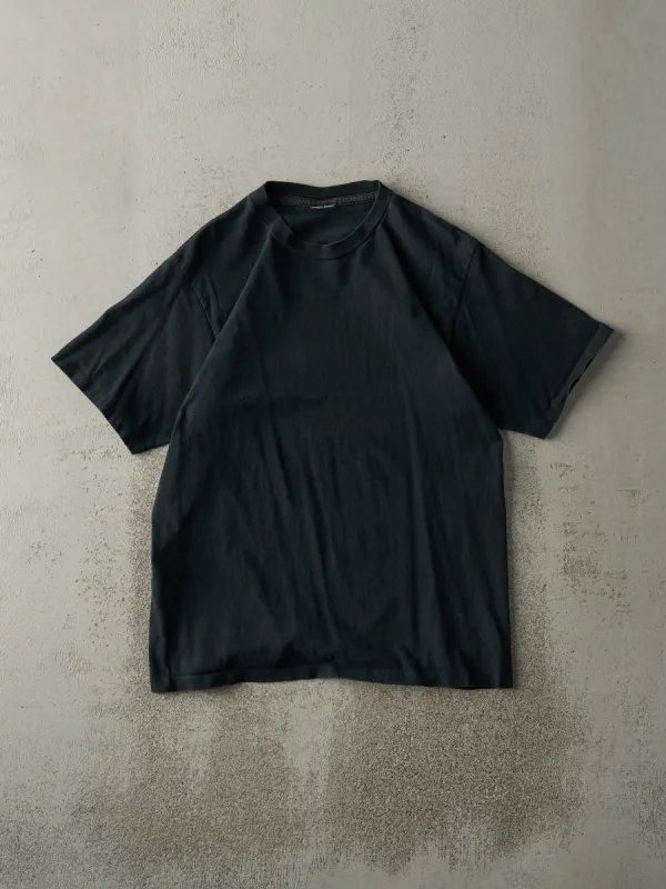 Vintage 90s Black Blank Single Stitch Tee (M) sold by Rebalance Vintage